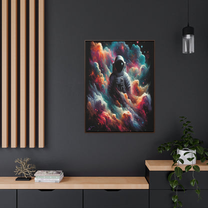 Cosmic Voyager: Amidst Nebula Dreams Canvas