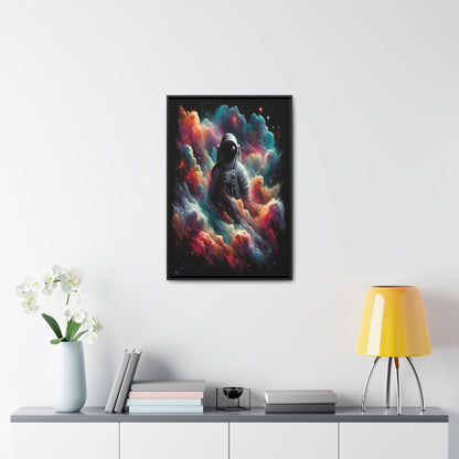 Cosmic Voyager: Amidst Nebula Dreams Canvas