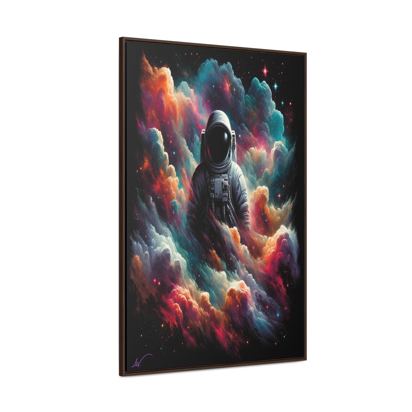 Cosmic Voyager: Amidst Nebula Dreams Canvas