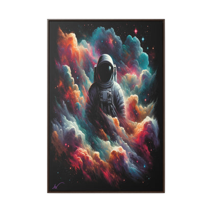 Cosmic Voyager: Amidst Nebula Dreams Canvas