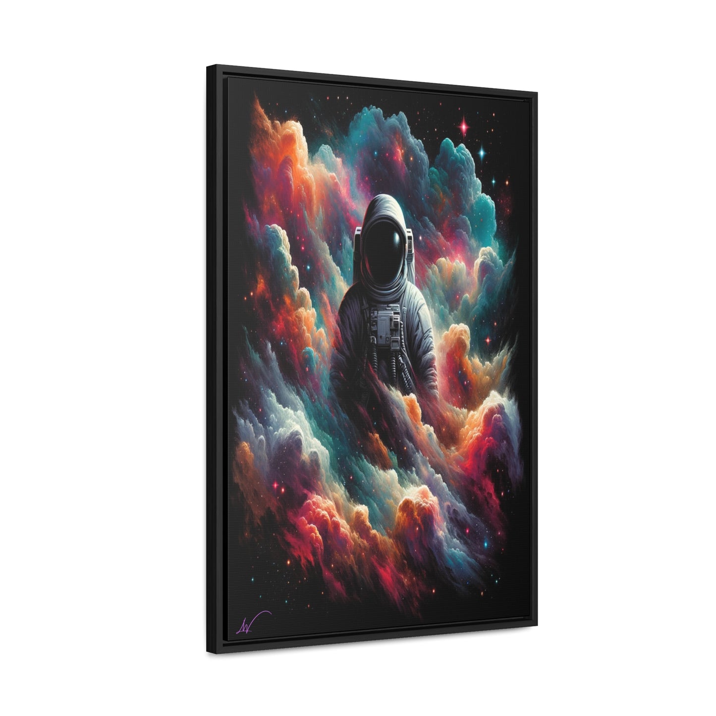 Cosmic Voyager: Amidst Nebula Dreams Canvas