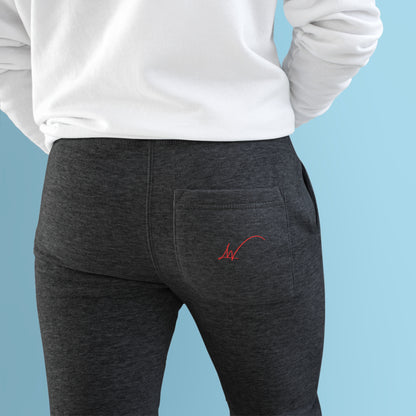 Lion Works His or Hers Joggers Red Logo