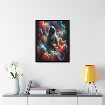 Cosmic Voyager: Amidst Nebula Dreams Canvas