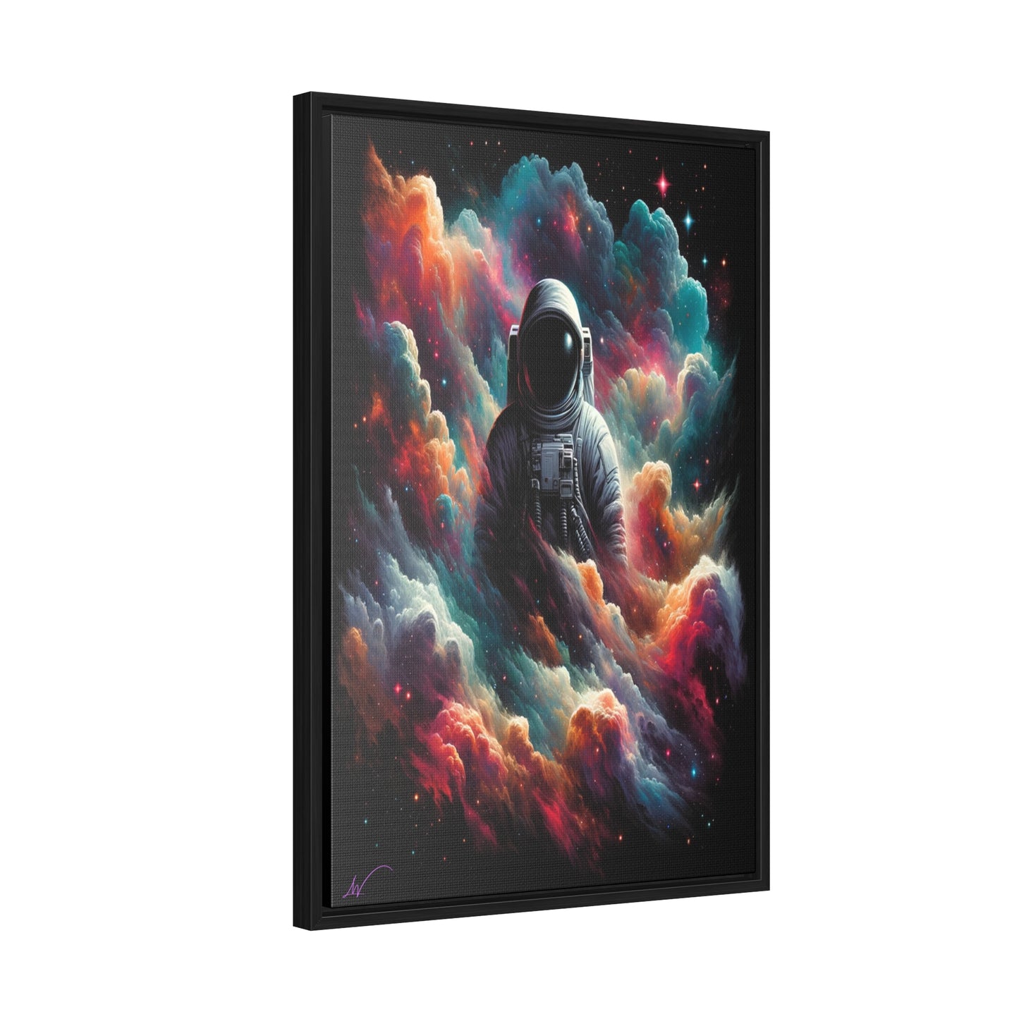 Cosmic Voyager: Amidst Nebula Dreams Canvas