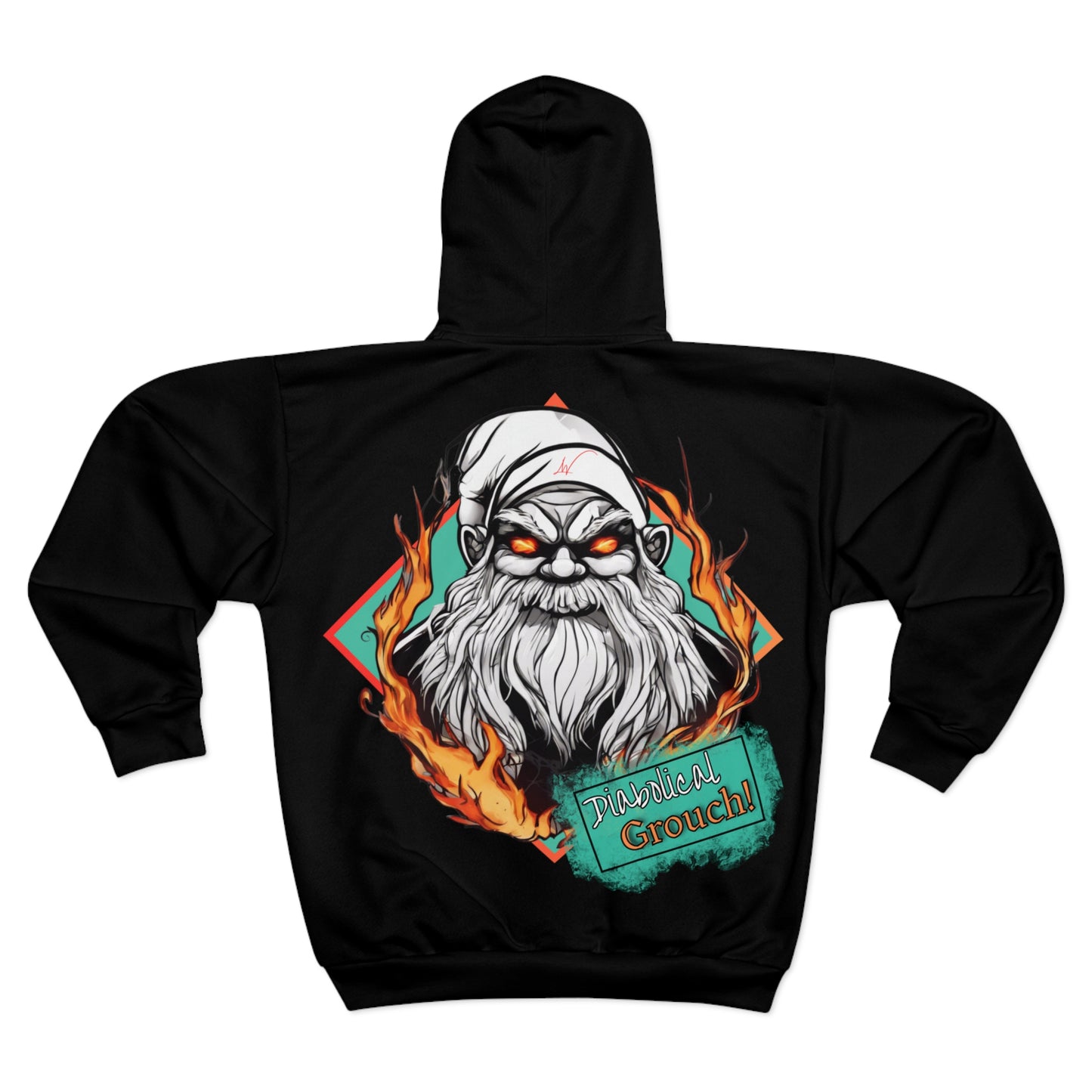 Diabolical Grouch Zip Up Hoodie