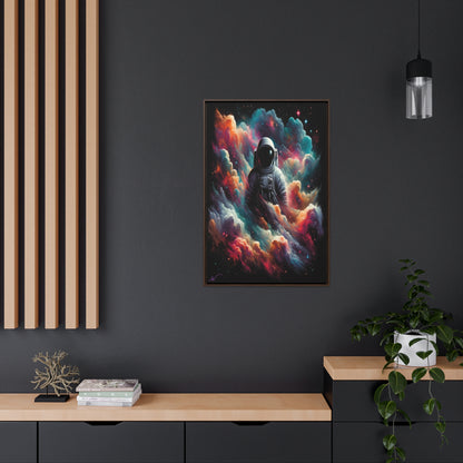 Cosmic Voyager: Amidst Nebula Dreams Canvas