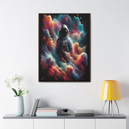 Cosmic Voyager: Amidst Nebula Dreams Canvas