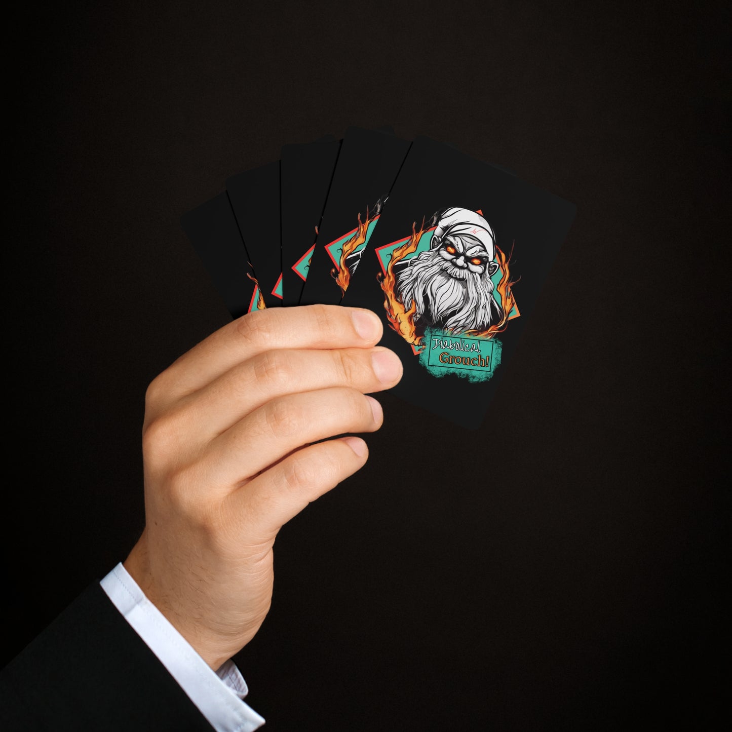 Diabolical Grouch Poker Cards